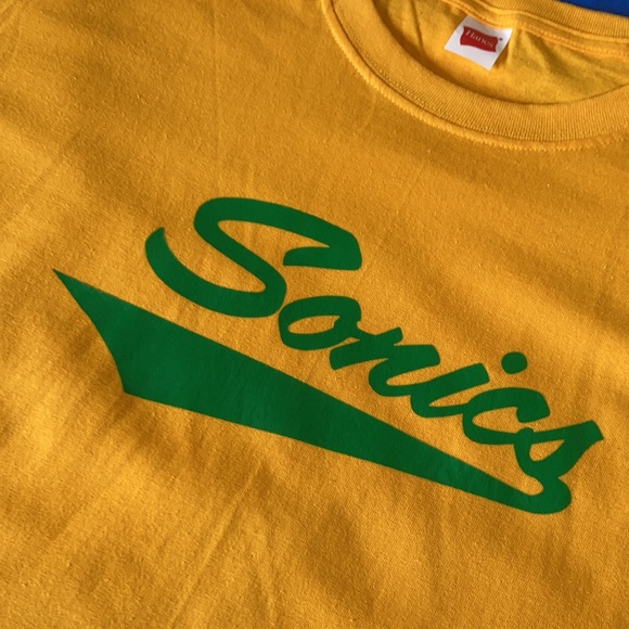 Vintage 70s Seattle Sonics Logo T-shirt XL - Picture 7 of 9